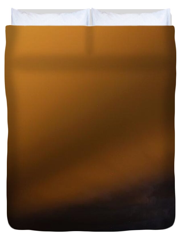 Stormscape Duvet Cover featuring the photograph Late Night Nebraska Shelf Cloud #7 by NebraskaSC