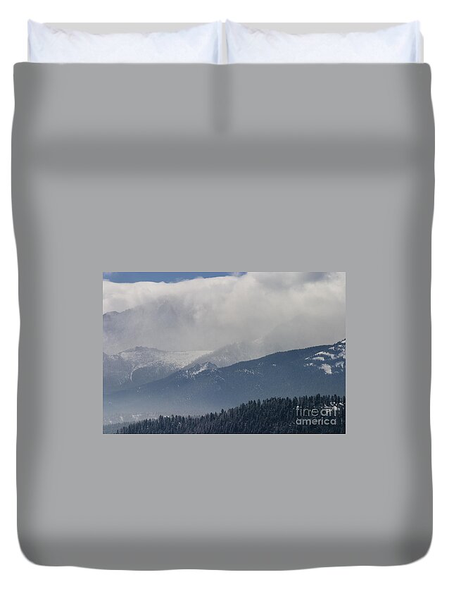 14000 Foot Peak Duvet Cover featuring the photograph Stormy Peak #8 by Steven Krull