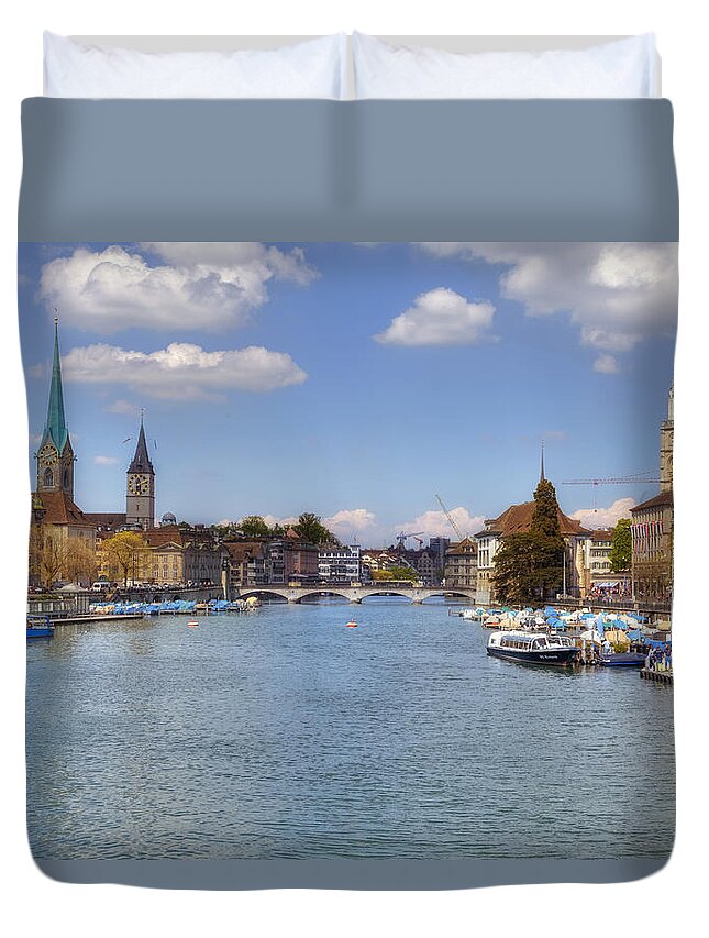 St. Peter Duvet Cover featuring the photograph Zurich #9 by Joana Kruse