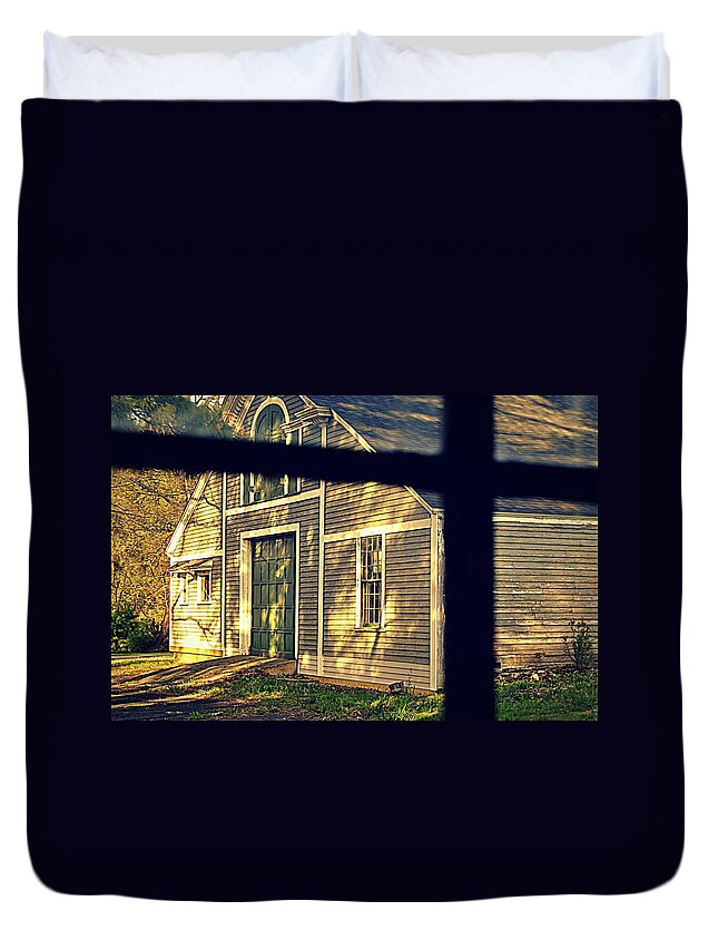 Barn Duvet Cover featuring the photograph A Beautiful Place by Marysue Ryan