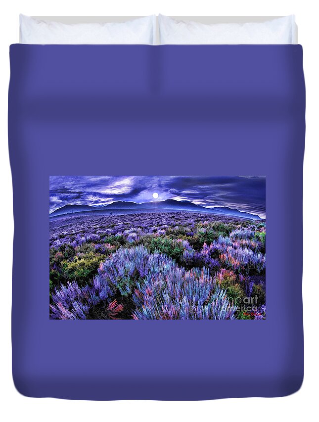 Desert Duvet Cover featuring the photograph A colorful Desert by Blake Richards