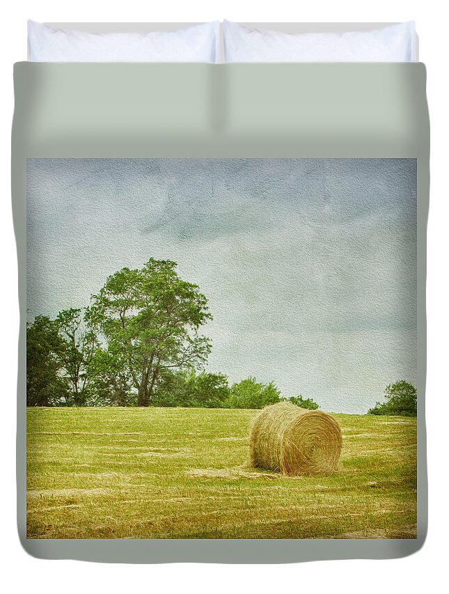 Agricultural Duvet Cover featuring the photograph A Day at the Farm by Kim Hojnacki