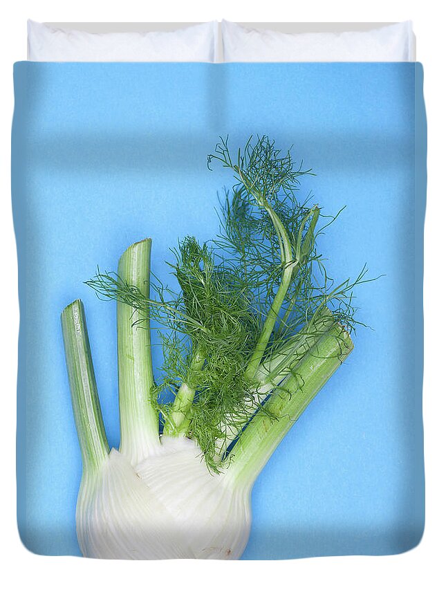 Part Of A Series Duvet Cover featuring the photograph A Fennel Bulb by Larry Washburn