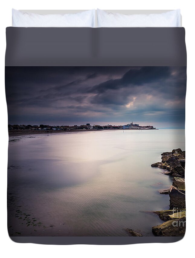Adria Duvet Cover featuring the photograph a look at Grado by Hannes Cmarits