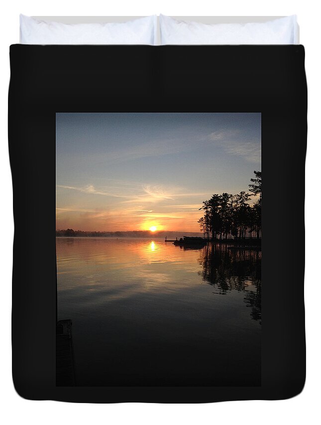 A New Day Duvet Cover featuring the photograph A New Day by M West
