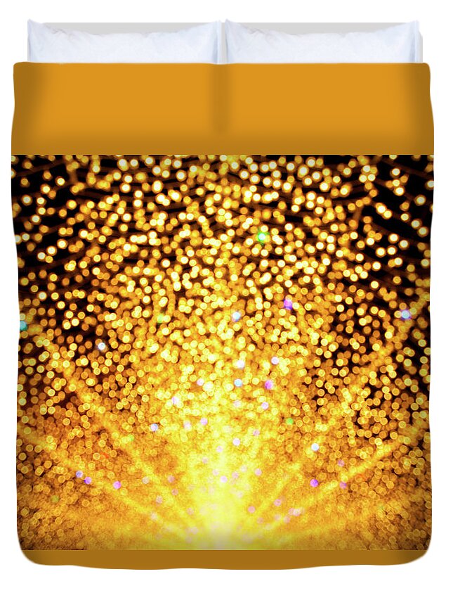 Celebration Duvet Cover featuring the photograph A Tunnel Of Illumination by Sam Ryan Photography