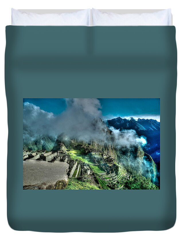 Photograph Duvet Cover featuring the photograph Above The Clouds by Richard Gehlbach