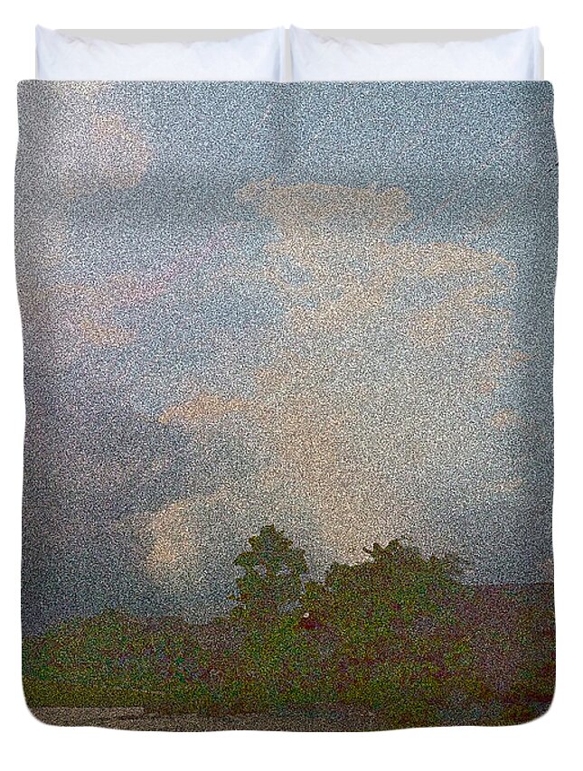 Landscape Duvet Cover featuring the photograph Abstract Landscape 2 by George Pedro