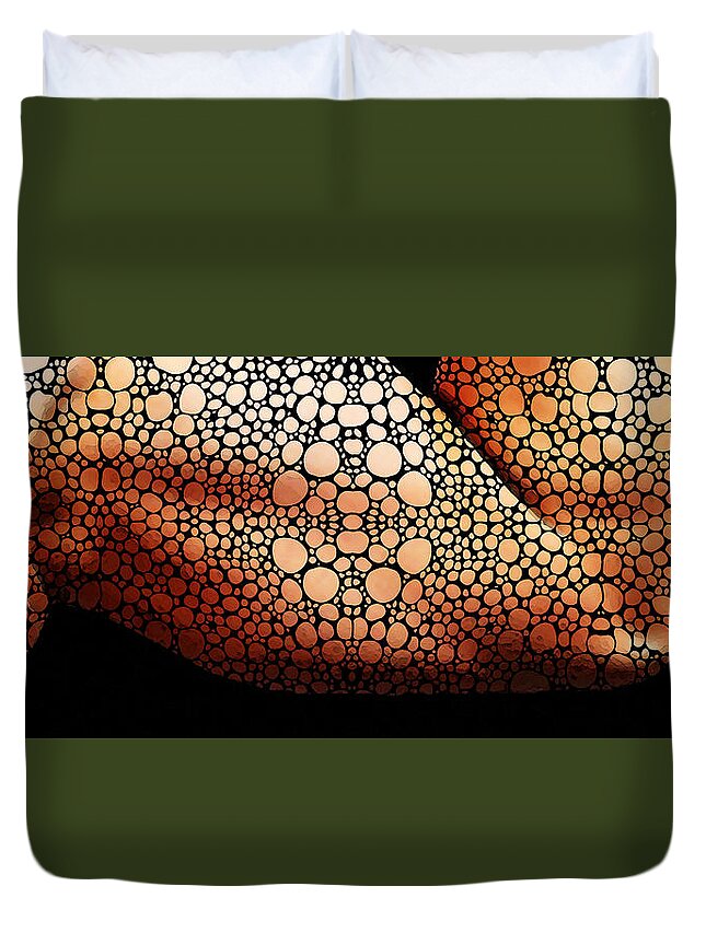 Abstract Male Form By Sharon Cummings Duvet Cover For Sale By