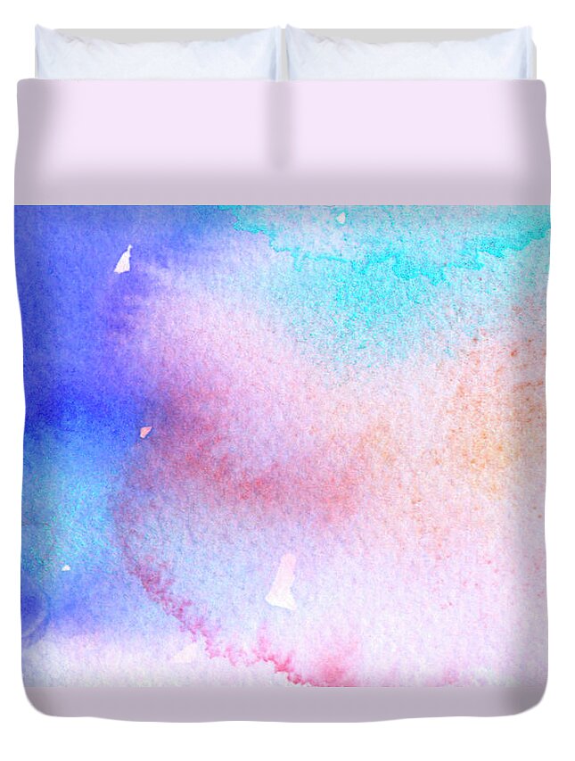 Art Duvet Cover featuring the photograph Abstract Water Colour On Rough Hand by Kathy Collins