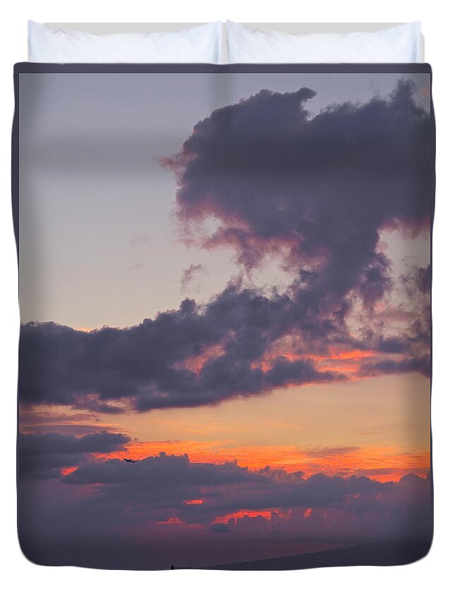 Landscape Duvet Cover featuring the photograph Aerial Uplift by Michele Myers