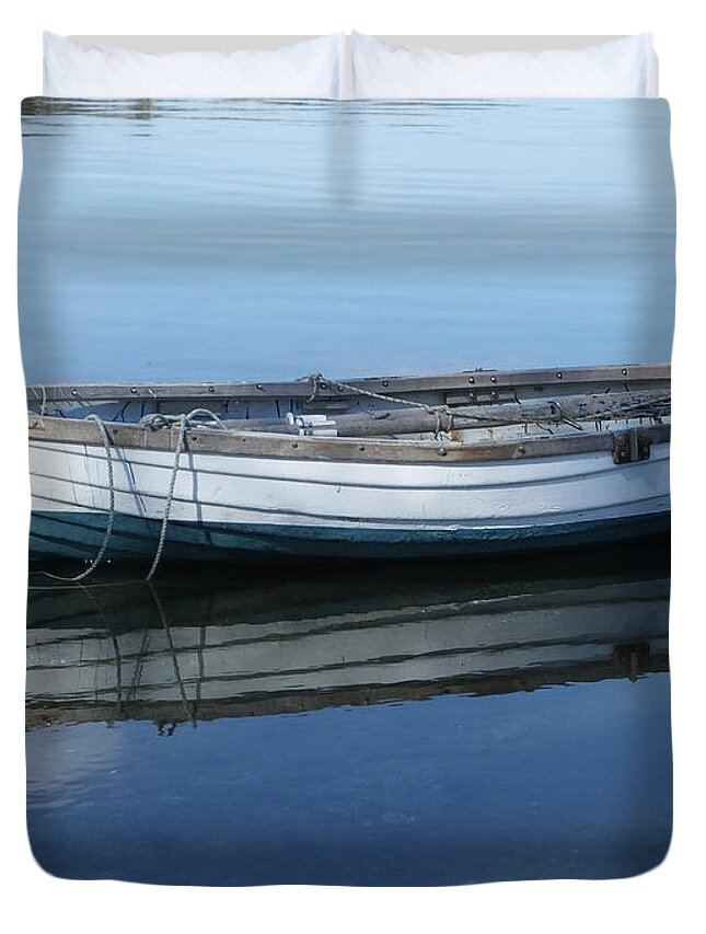 Boats Duvet Cover featuring the photograph Afloat by Mark Alan Perry