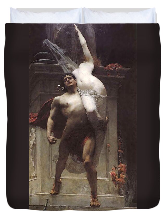 Solomon Joseph Duvet Cover featuring the painting Ajax and Cassandra by Solomon Joseph Solomon