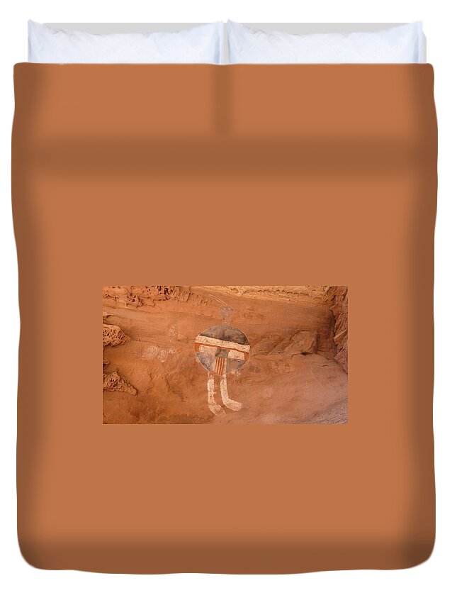 All Duvet Cover featuring the photograph All American Man Pictograph by Tranquil Light Photography