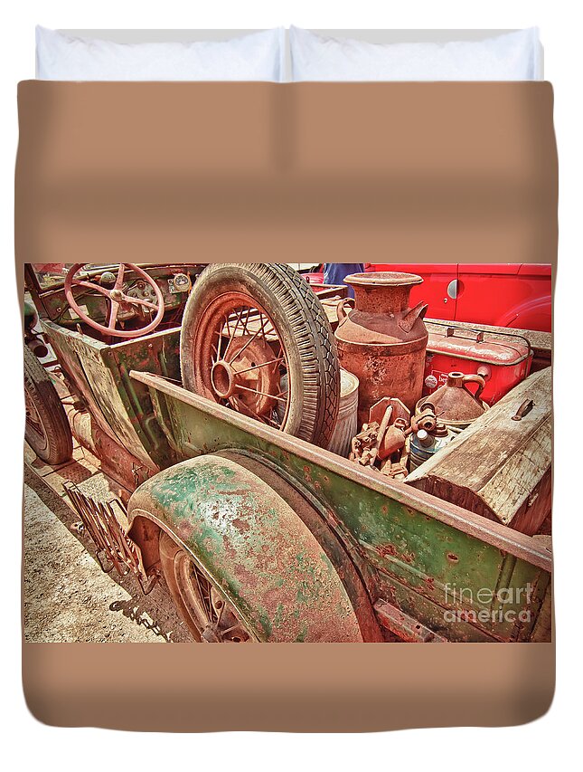 Transportation Duvet Cover featuring the photograph All Original - Fully Loaded by Robert Frederick