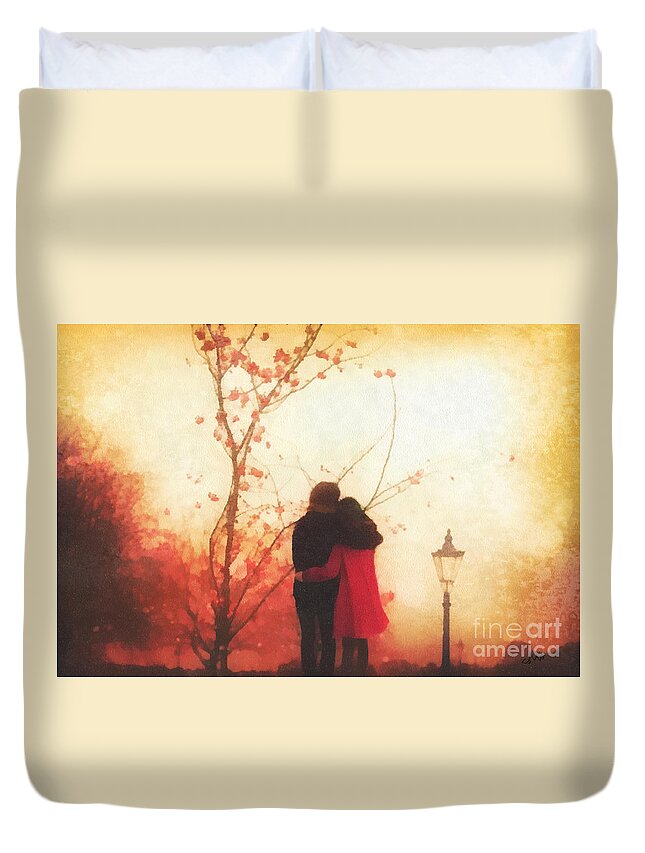All You Need Duvet Cover featuring the painting All You Need by Mo T