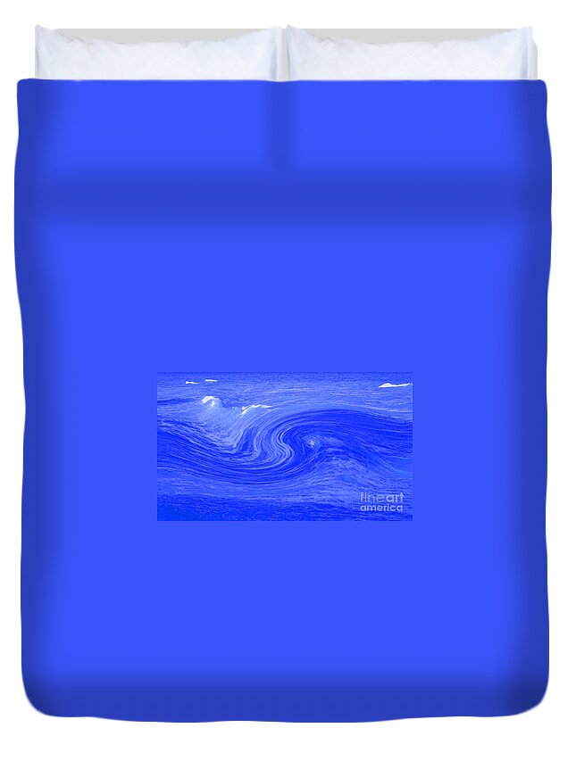 First Star Art Duvet Cover featuring the mixed media Alpha Wave by jrr by First Star Art