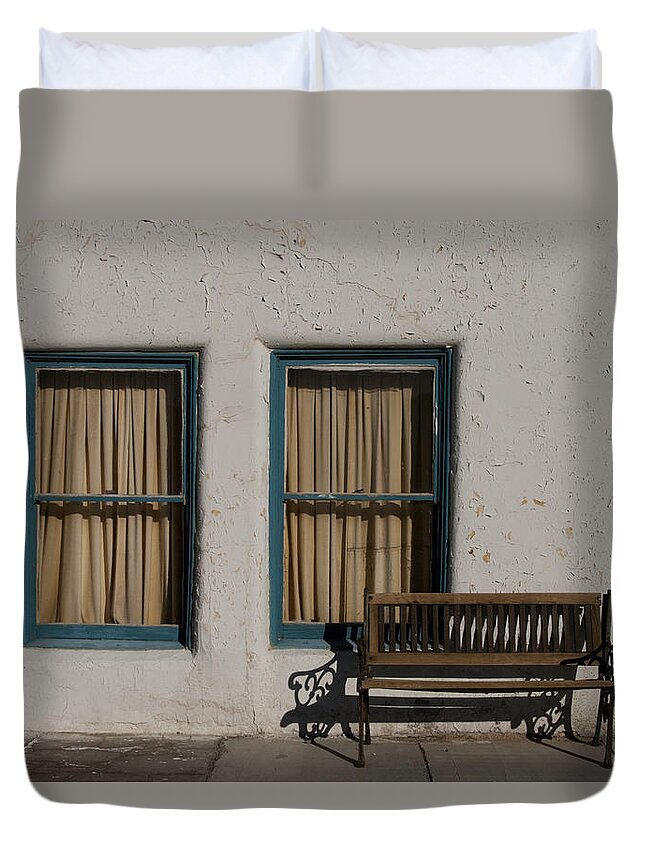 Amargosa Duvet Cover featuring the photograph Amargosa Opera House Death Valley IMG 0017 by Greg Kluempers