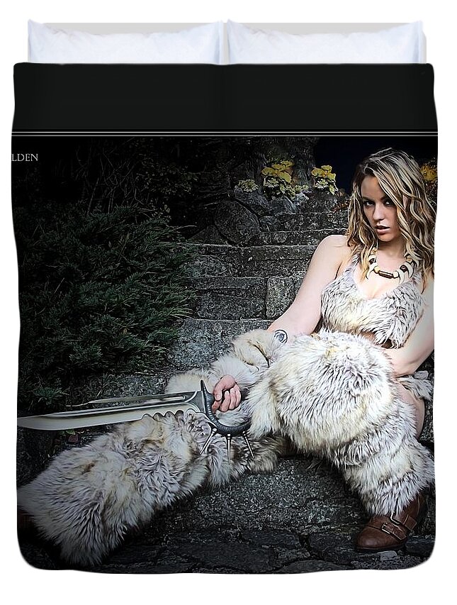 Sexy Duvet Cover featuring the photograph Amazon At Rest by Jon Volden