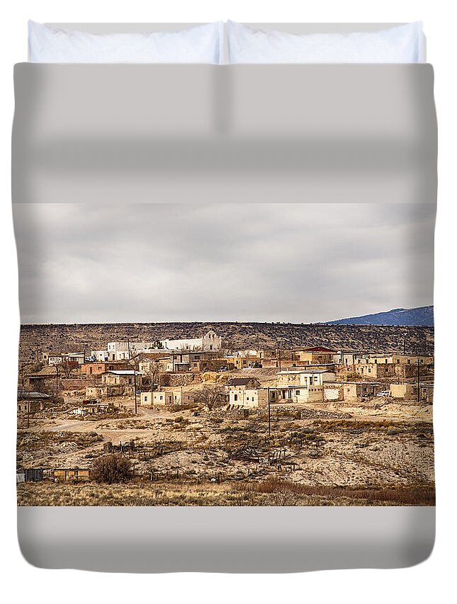 America Duvet Cover featuring the photograph American Indian Village by James BO Insogna