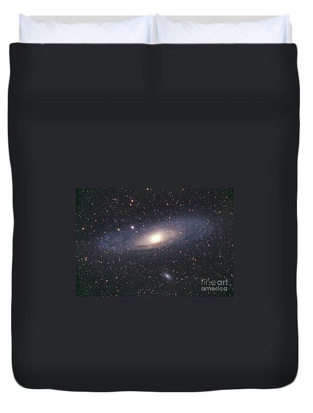 M31 Duvet Cover featuring the photograph Andromeda Galaxy by Chris Cook