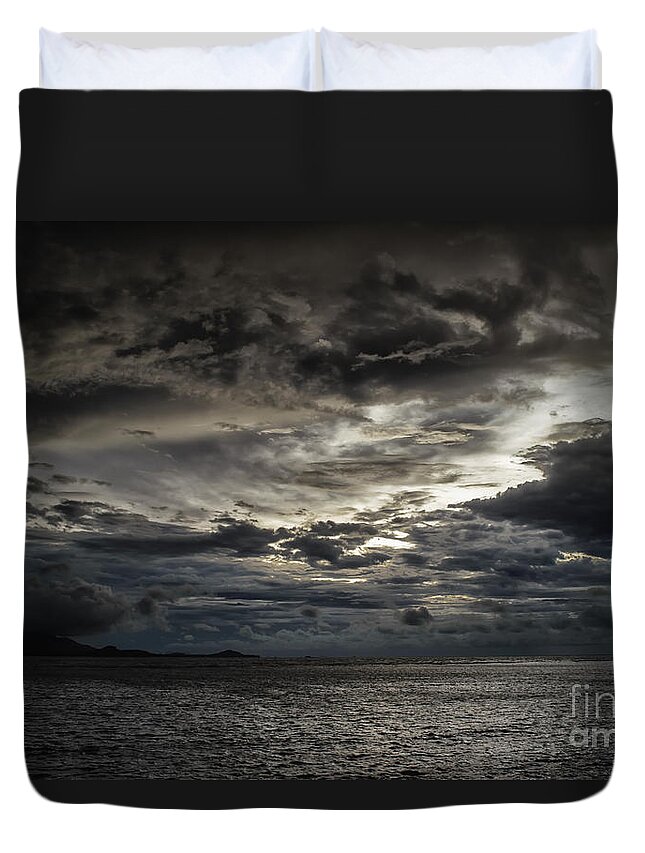 Michelle Meenawong Duvet Cover featuring the photograph Angry Sky by Michelle Meenawong
