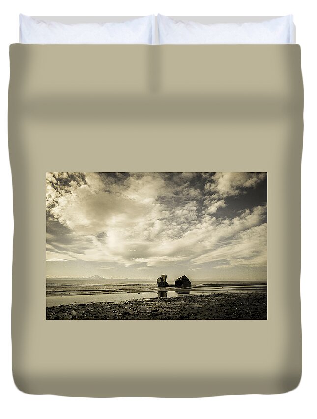 Alaska Duvet Cover featuring the photograph Another Moody Monday by Michele Cornelius