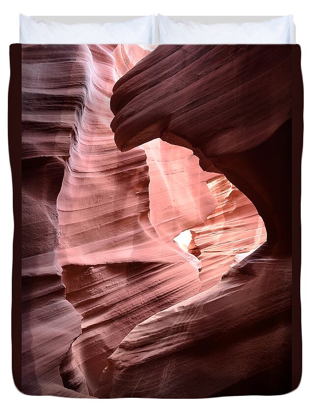 Antelope Canyon Duvet Cover featuring the photograph Antelope Canyon Page AZ by DejaVu Designs