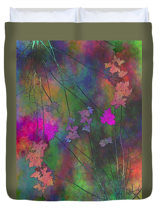 Tree Duvet Cover featuring the digital art Arbor Autumn Harmony 4 by Tim Allen