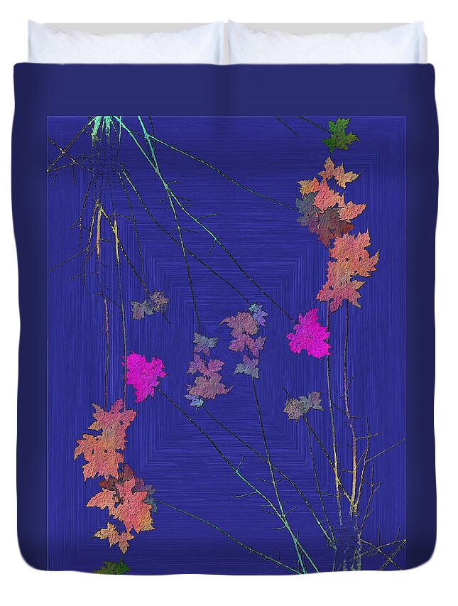 Tree Duvet Cover featuring the digital art Arbor Autumn Harmony 9 by Tim Allen