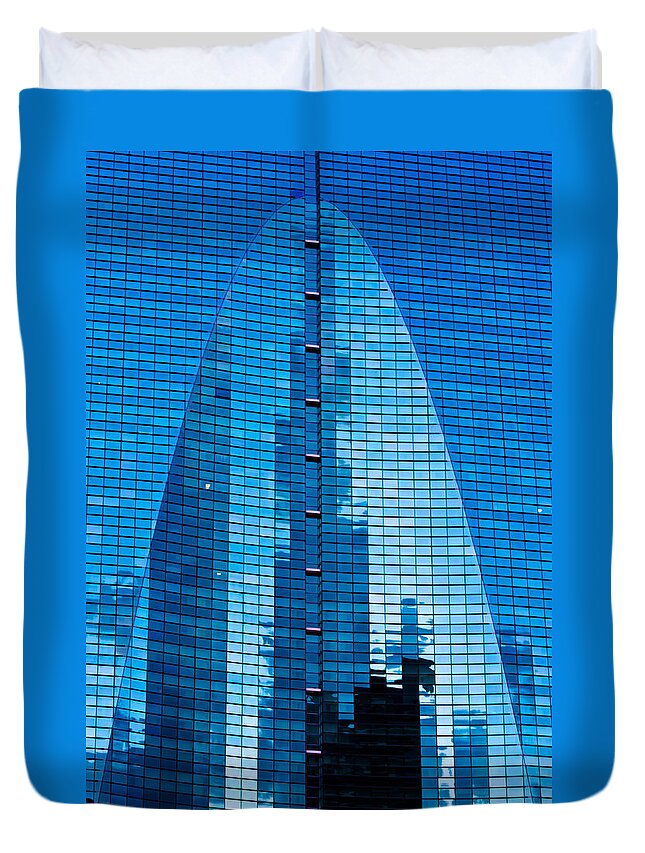Architecture Duvet Cover featuring the photograph Arch in Glass by Ed Gleichman