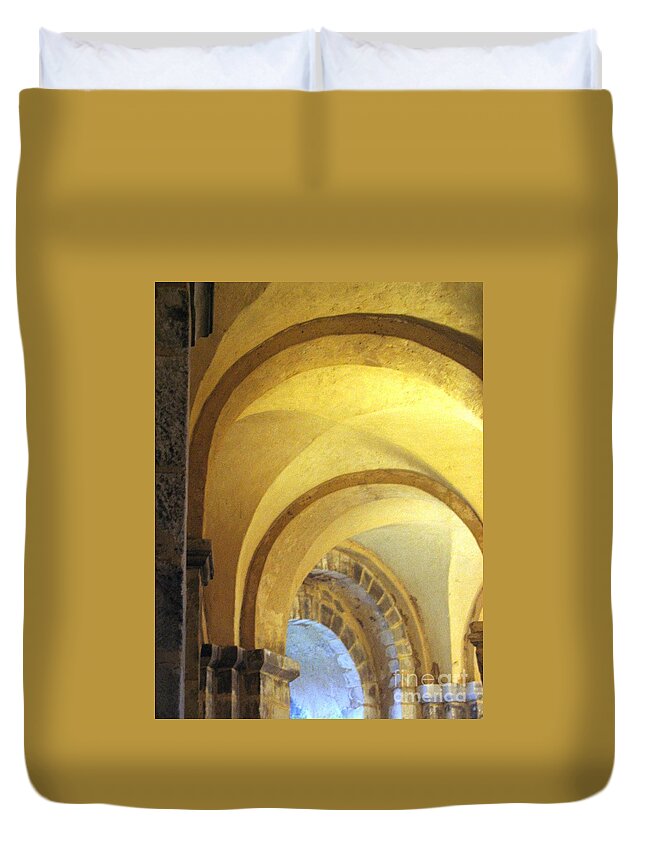 St. John's Chapel Duvet Cover featuring the photograph Arched by Denise Railey