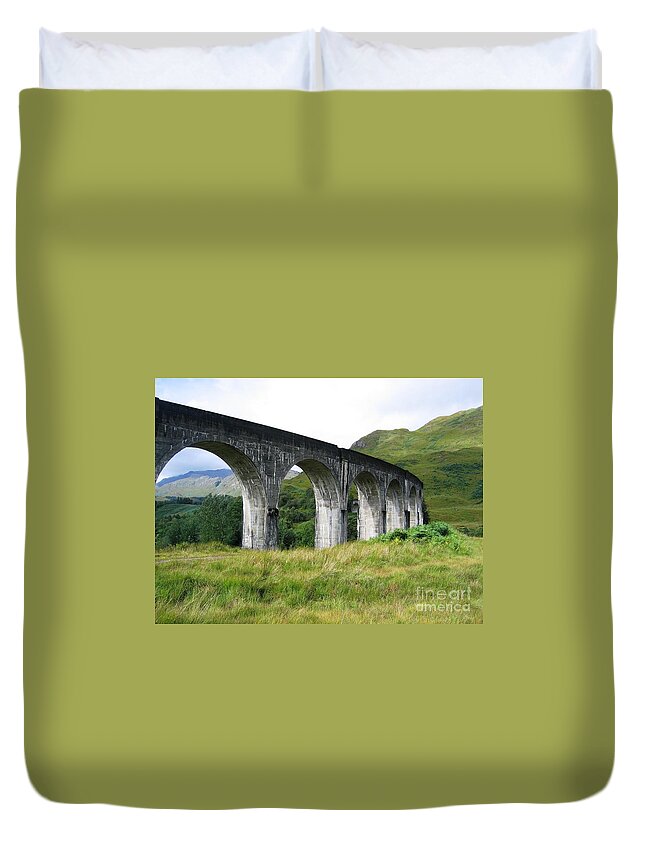 Scottish Highlands Duvet Cover featuring the photograph Arched Highlands by Denise Railey