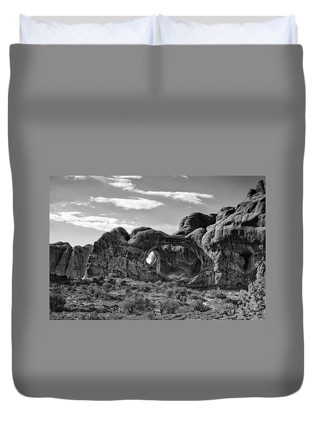 Arches National Park Duvet Cover featuring the photograph Arches National Park by Sandra Selle Rodriguez
