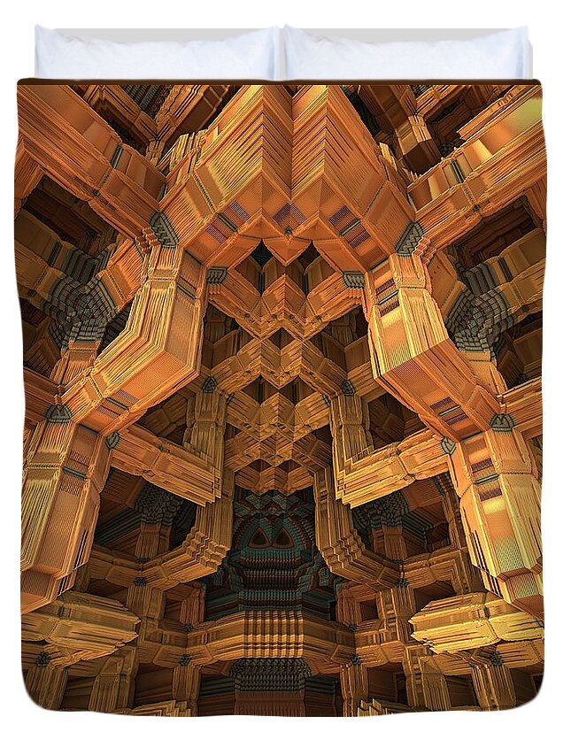 Imagination Duvet Cover featuring the digital art Architecture by Lyle Hatch