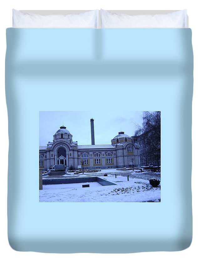 Architecture Duvet Cover featuring the photograph Architecture by Moshe Harboun