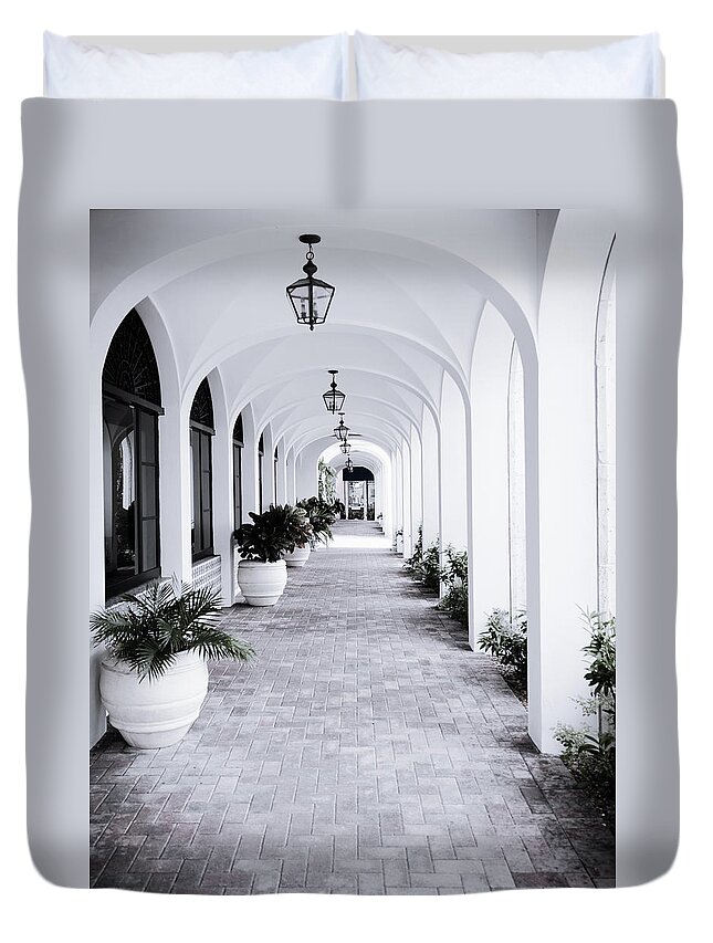 Fort Lauderdale Duvet Cover featuring the photograph Archway by Bill Howard
