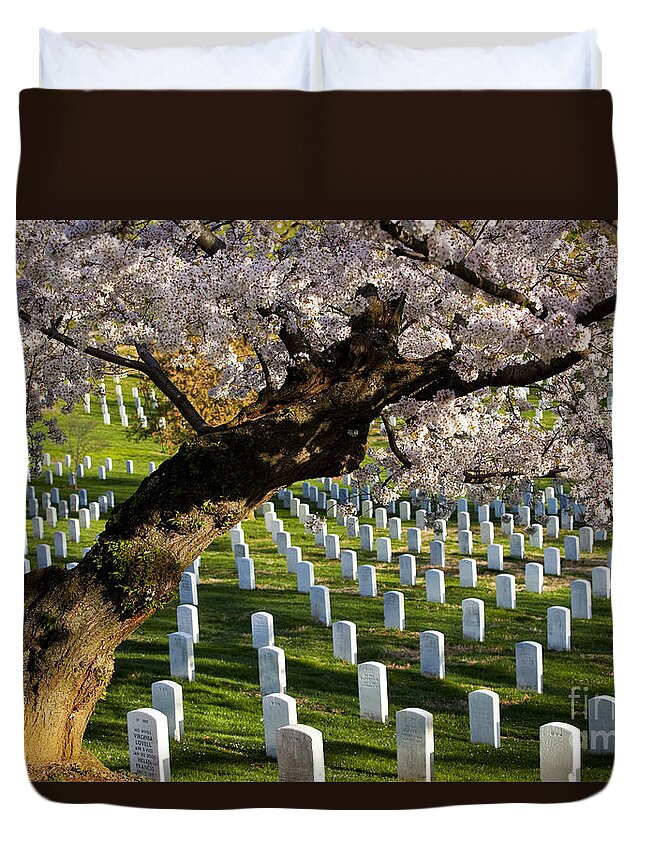 Arlington Duvet Cover featuring the photograph Arlington National Cemetary by Brian Jannsen