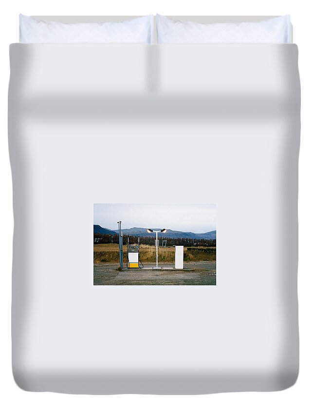 Tranquility Duvet Cover featuring the photograph Arnarstapi by Photo By Christopher Hall