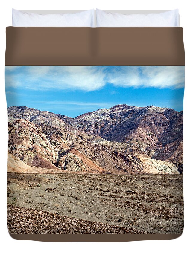 Afternoon Duvet Cover featuring the photograph Artist Drive Death Valley National Park by Fred Stearns