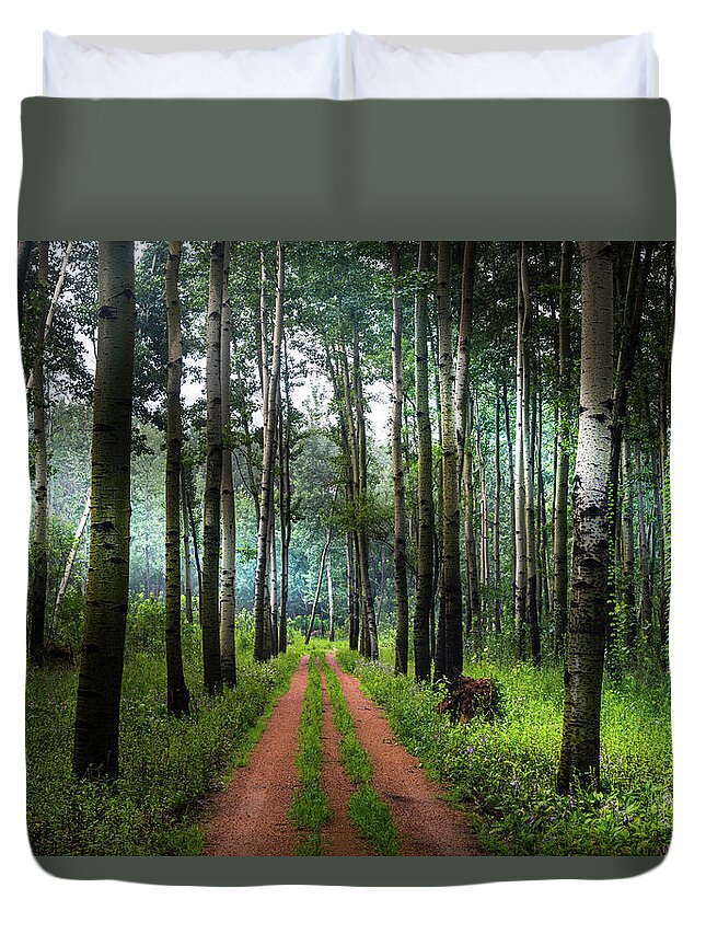 Scenics Duvet Cover featuring the photograph Australian Woods by Viewstock