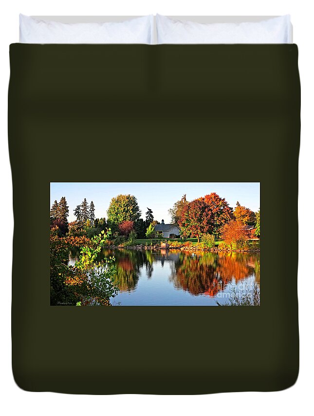 Autumn Duvet Cover featuring the photograph Autumn in Wisconsin by Ms Judi