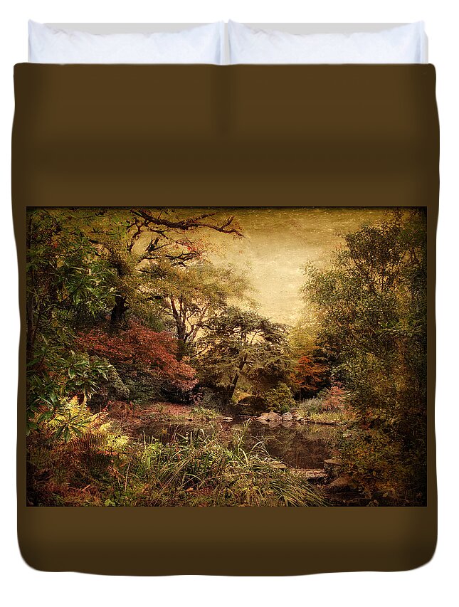 Autumn Duvet Cover featuring the photograph Autumn on Canvas by Jessica Jenney