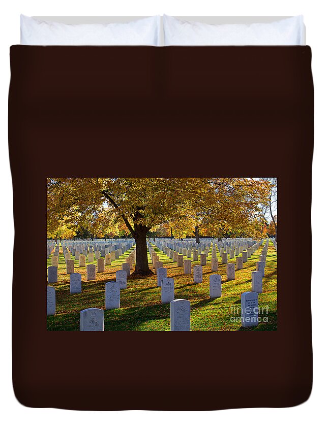 Autumn Colors Duvet Cover featuring the photograph Autumn Remembrance by Jim Garrison