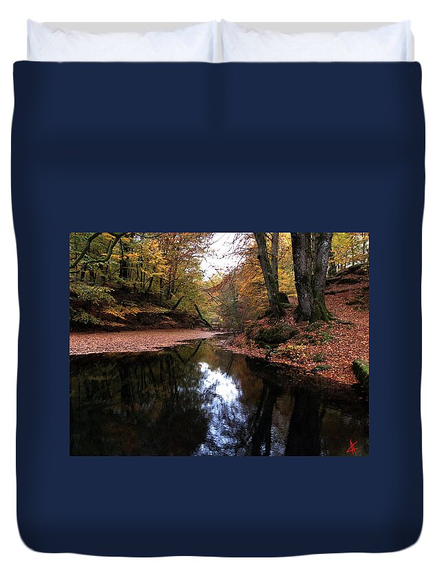 Colette Duvet Cover featuring the photograph Autumn Weather Denmark by Colette V Hera Guggenheim