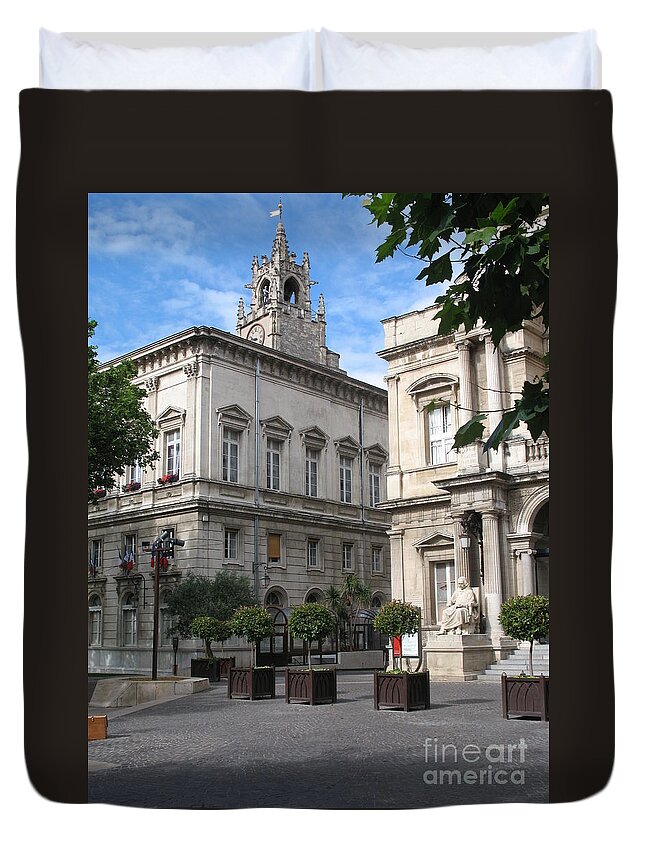 City Duvet Cover featuring the photograph Avignon by Christiane Schulze Art And Photography