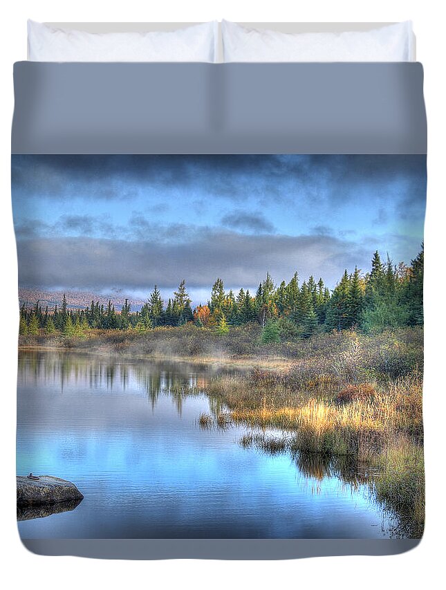 Maine Duvet Cover featuring the photograph Awakening Your Senses by Shelley Neff