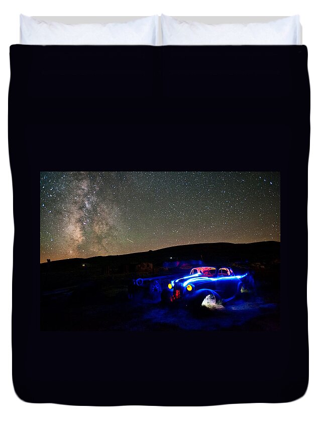 Night Duvet Cover featuring the photograph Back to Life by Cat Connor