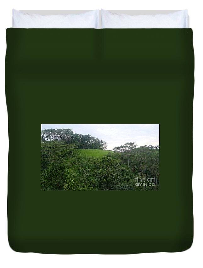 Bali Duvet Cover featuring the photograph Bali Hilltop by Nora Boghossian