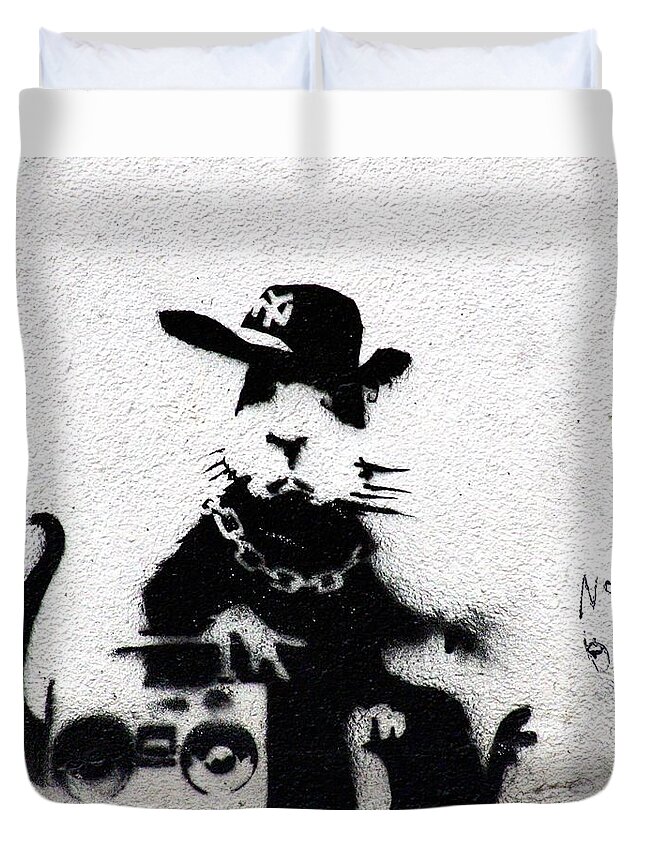 Banksy Boombox Duvet Cover For Sale By A Rey